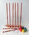 Vintage Croquet With Metal Ring
