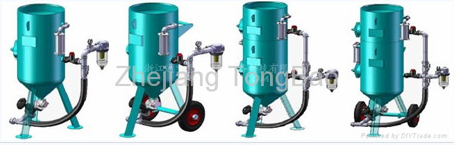 Portable sandblasting pot 2