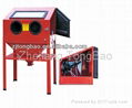 Bench top sand blasting machine