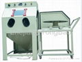 Cart-type sandblasting cabinet