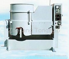 Swirling vibratory polishing machine