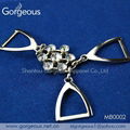 Rhinestone metal swimwear strap accessories 1