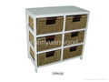 specical wooden storage cupboard with wicker drawers 2