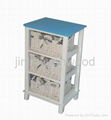 specical wooden storage cupboard with wicker drawers 3