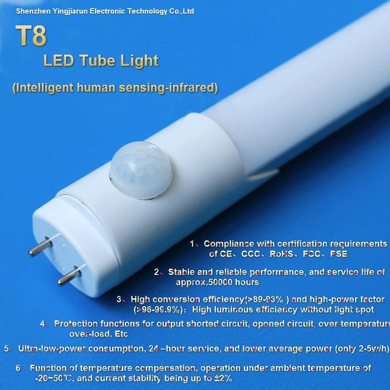 T8 Tube Light LED (Intelligent human sensing-infrared)