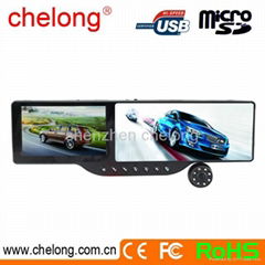 car mirror rear view Anti glare Bluetooth headset