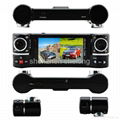 car gps 2.7 inch SOS GPS G-sensor dual camera 5