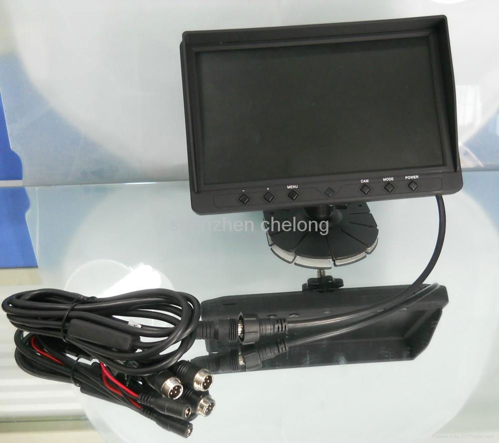 car monitor 9 inch Digital panel Aviation jack TFT LCD 3