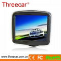 car tv 3.5 inch rear view car monitor with 2 ways video input 