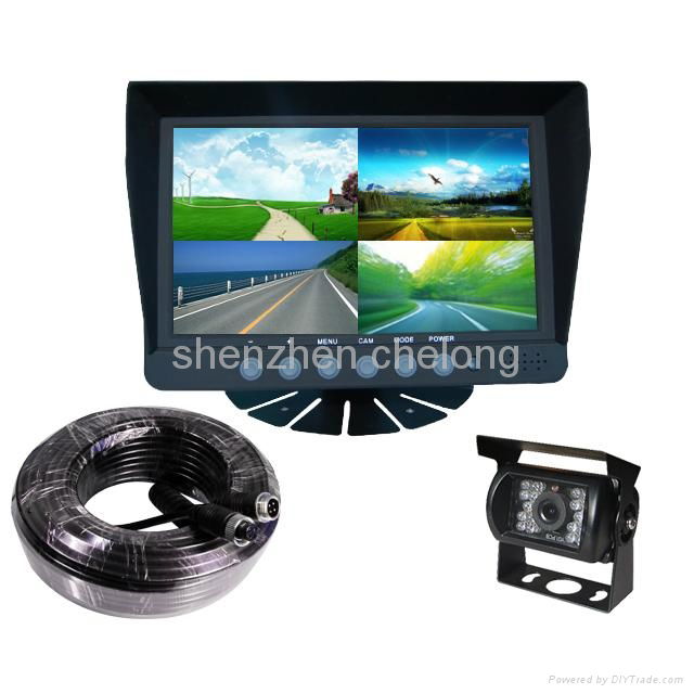 rear car monitor 7inch high-powered IR LED car parking sensor system