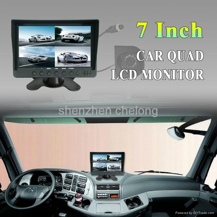 rear car monitor 7inch high-powered IR LED car parking sensor system 5