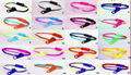 Hottest Plastic Double Zipper Bracelets Bangles Hip Bracelets 