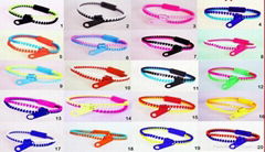 Hottest Plastic Double Zipper Bracelets Bangles Hip Bracelets 