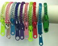 Newest Electroplated Zipper Bracelets Bangles Wrist Bangle  1