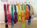  Rianbow and Luminous Zipper Bracelets Bangles Fashion Bracelets for Women 