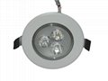 3X2W Dimmable LED Ceiling Down lighting Fire proof and water proof 1