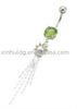 Stainless Steel Piercing Jewelry Belly Button Rings With Crystal