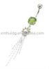 Stainless Steel Piercing Jewelry Belly Button Rings With Crystal 1