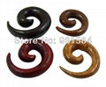 wood snail ear plugs 1