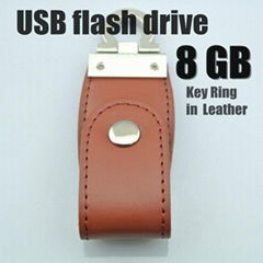 Leather usb flash pen drive 2gb