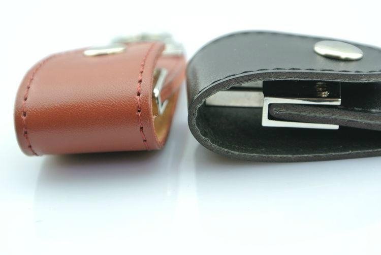 Leather usb flash pen drive 2gb 2