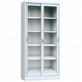 Full Height Glass Sliding Door Cabinet