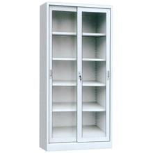 Full Height Glass Sliding Door Cabinet