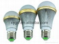 HOT SALE E27 base High power LED bulb 7W with CE and RoHS approved   1