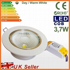 LED Recessed Ceiling Spot Down Lights,7W Warm/Day White Downlight Wholesale Lamp