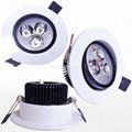 LED 3W Recessed Ceiling Spot Down Light+DRIVER,Day WHITE Wholesale Cabinet Lamp 2