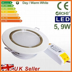 LED Recessed Ceiling Spot Down Light Lamp,5W Warm/Day WHITE Downlight Wholesale