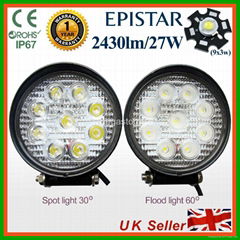 27W LED Flood Work Light Lamp