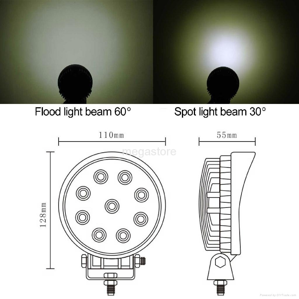 27W LED Flood Work Light Lamp 4