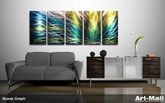 metal wall art home decor 147*62cm