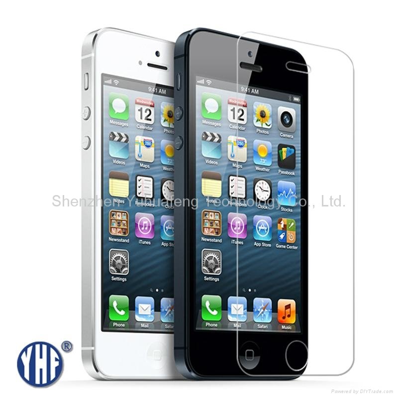Premium tempered glass screen protector for iPhone 5 glass screen guard