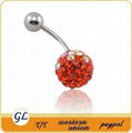 crystal body jewelry belly button ring 1