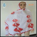 ashionable muslim long embroidery polyester scarf shawl