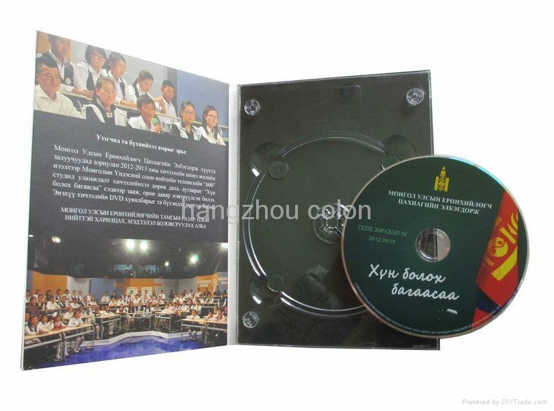 DVD replication with 4 panel dvd digipack package