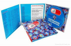 CD replication, printing with 4 panle cd digipack packaging