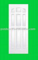 9 panel steel door with wooden edge