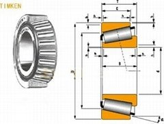 TIMKEN LM104949/LM104911 tapered roller bearings