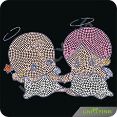 Taking Me Flying High new hotfix rhinestone babies motifs design