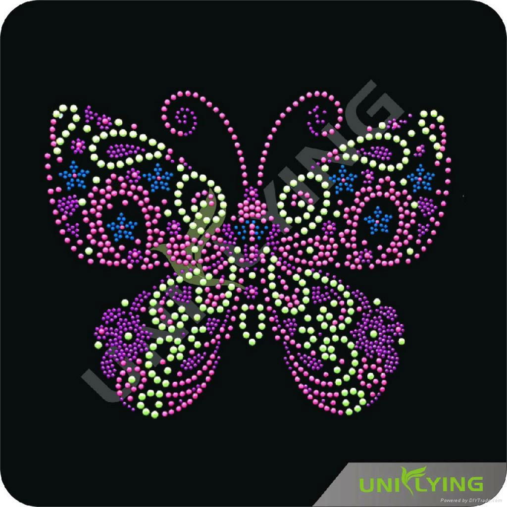 top sale beautiful butterfly rhinestone transfers