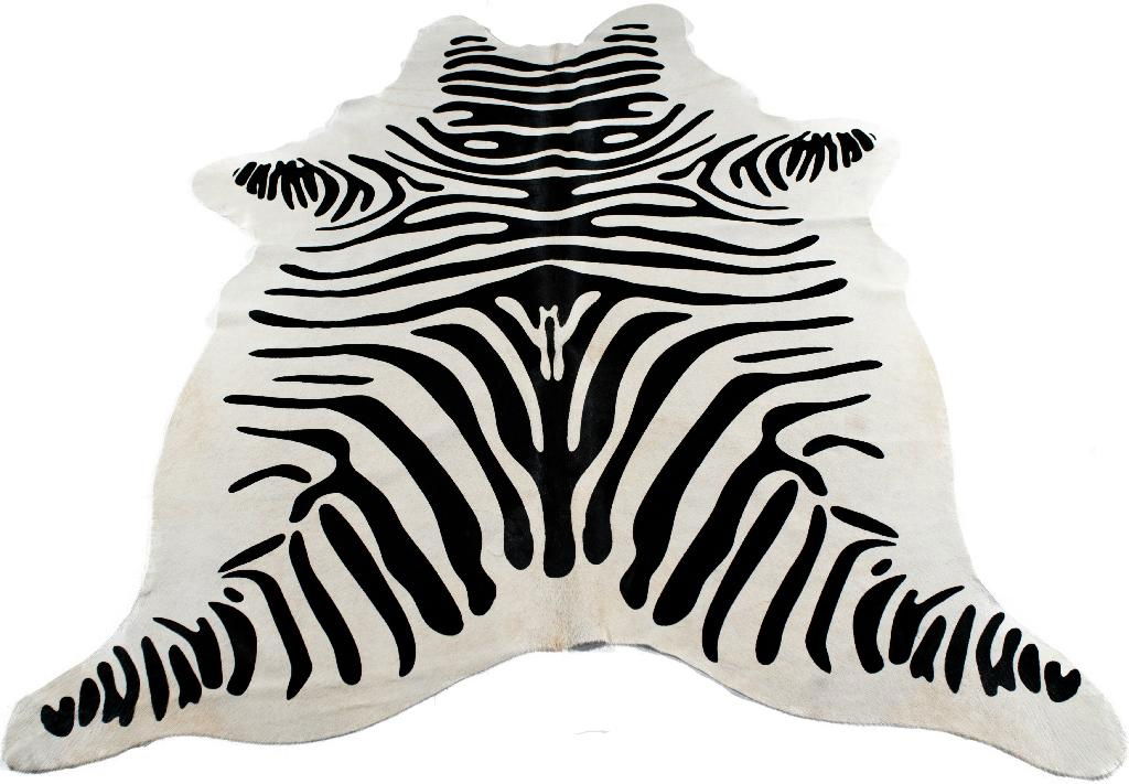 Printed Zebra Design Off White