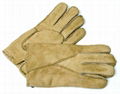 Sheepskin Gloves Hand Stitched in Autumn Shades