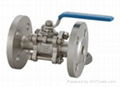 three piece flanged ball valve 1