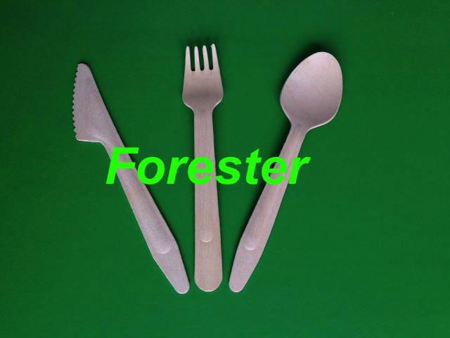  disposable wooden cutlery 