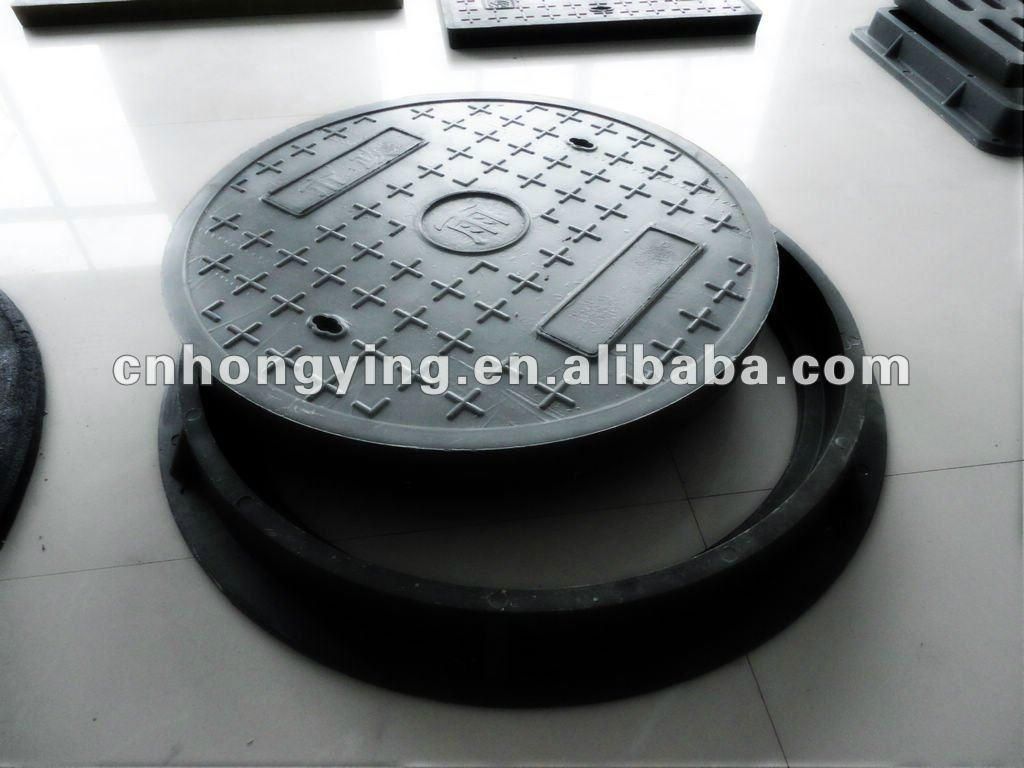 Rectangular 600 ductile iron manhole cover 2