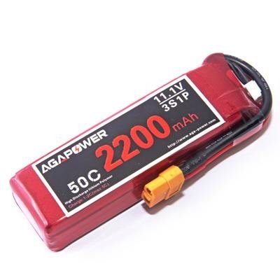  AGA Rc lipo battery 2200mAh 11.1v 50C for helicopter