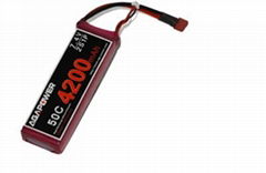 Agapower Helicopter 4200mah 7.4v 50c Lipo Battery